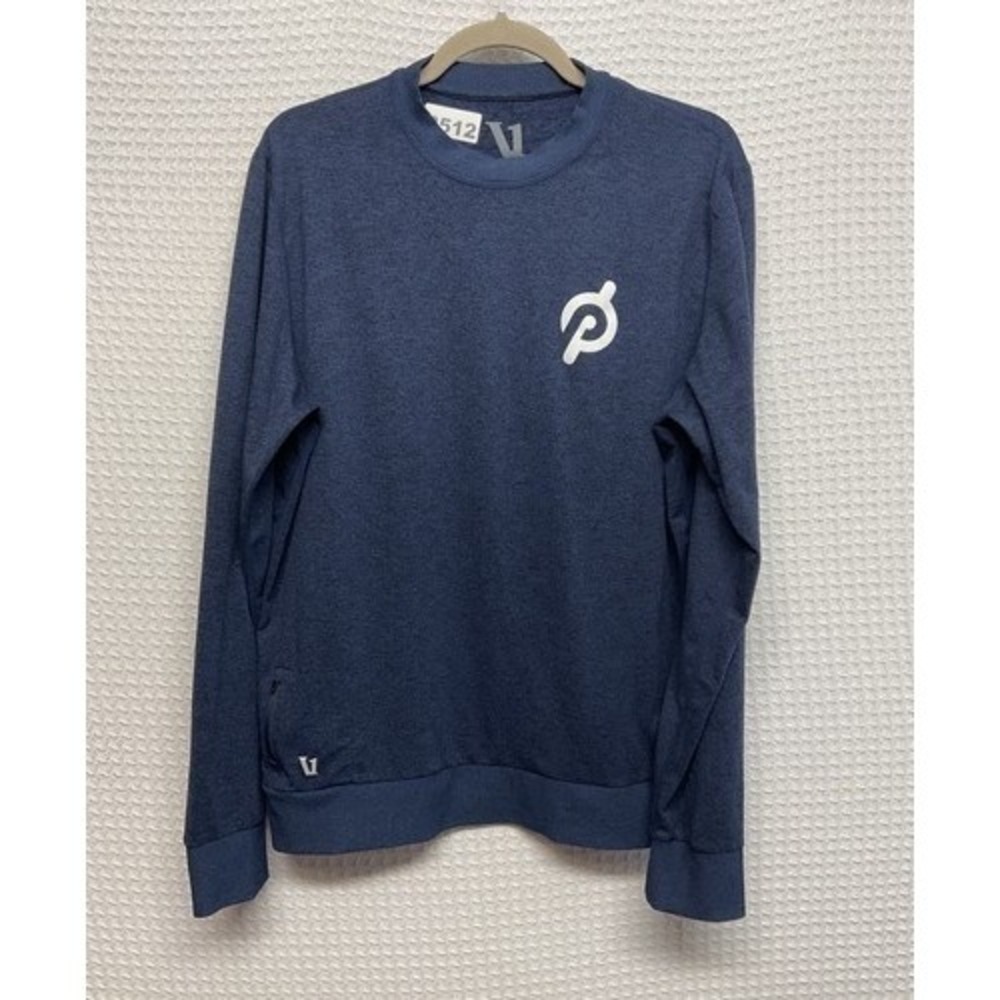 NWOT Vuori Navy Blue Peloton Performance Long Sleeve T-Shirt Men L China
